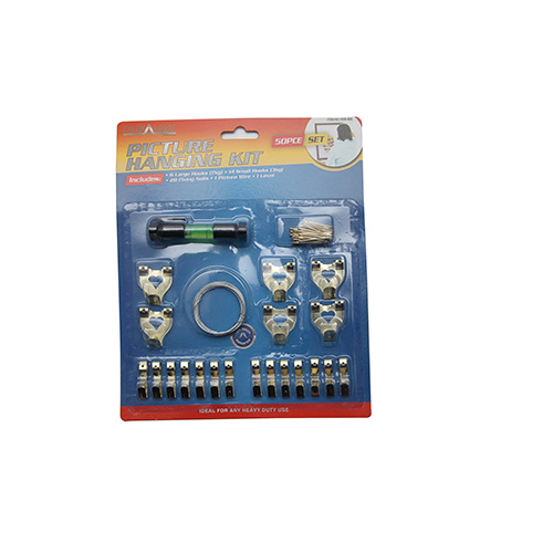 20PC圖畫掛鉤+鐵絲圈+水平儀