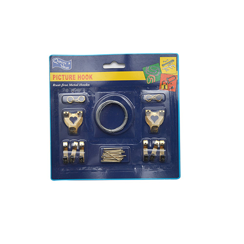 14PC圖畫掛鉤+鐵絲圈+4PC羊眼